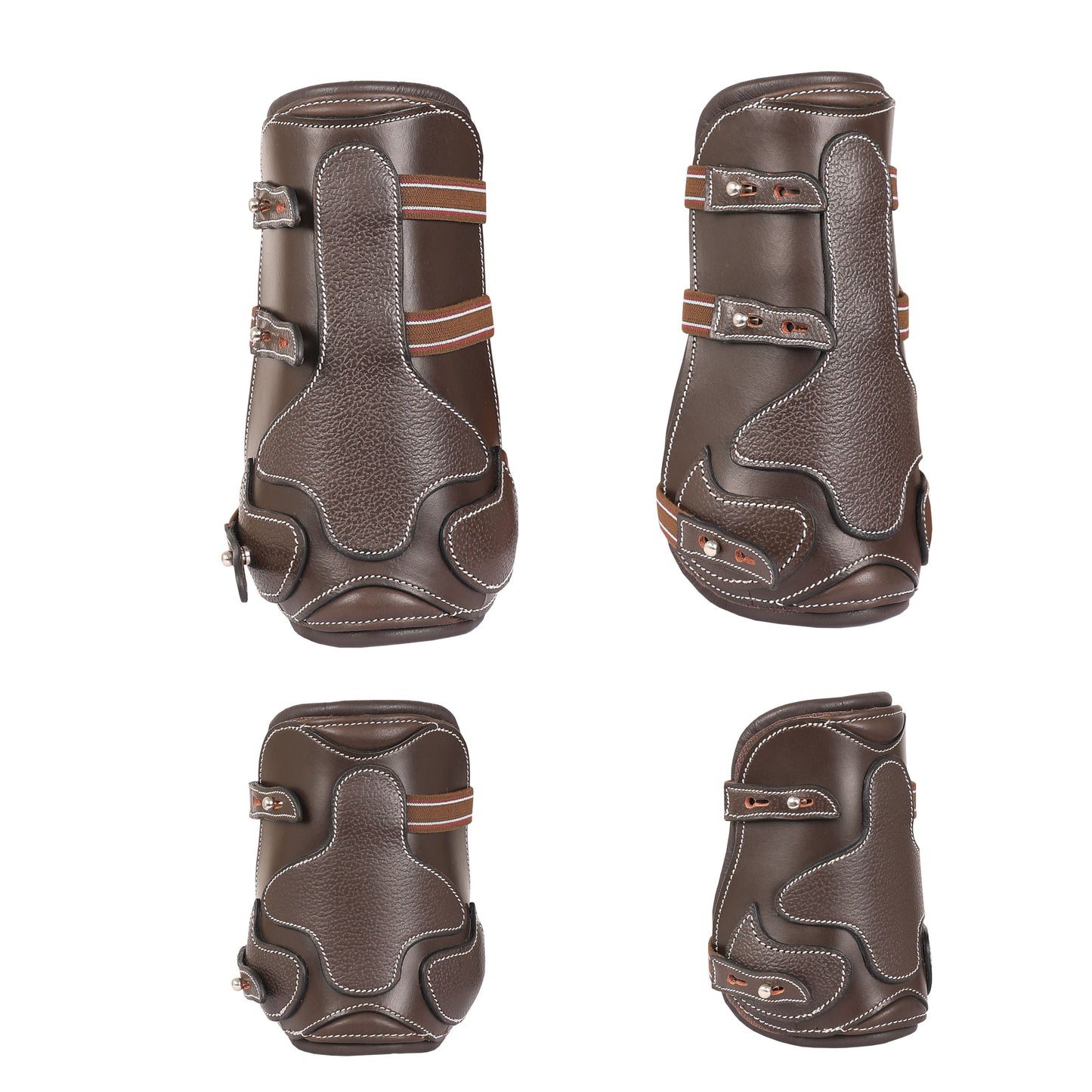 Bridles & Reins ExionPro Leather Horse Tendon Show Jump Boots - 404