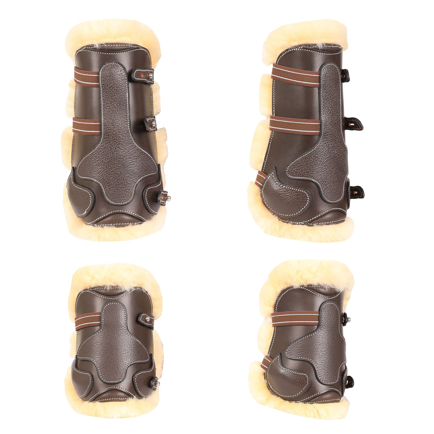 Bridles & Reins ExionPro Leather Horse Tendon Show Jump Boots - 404