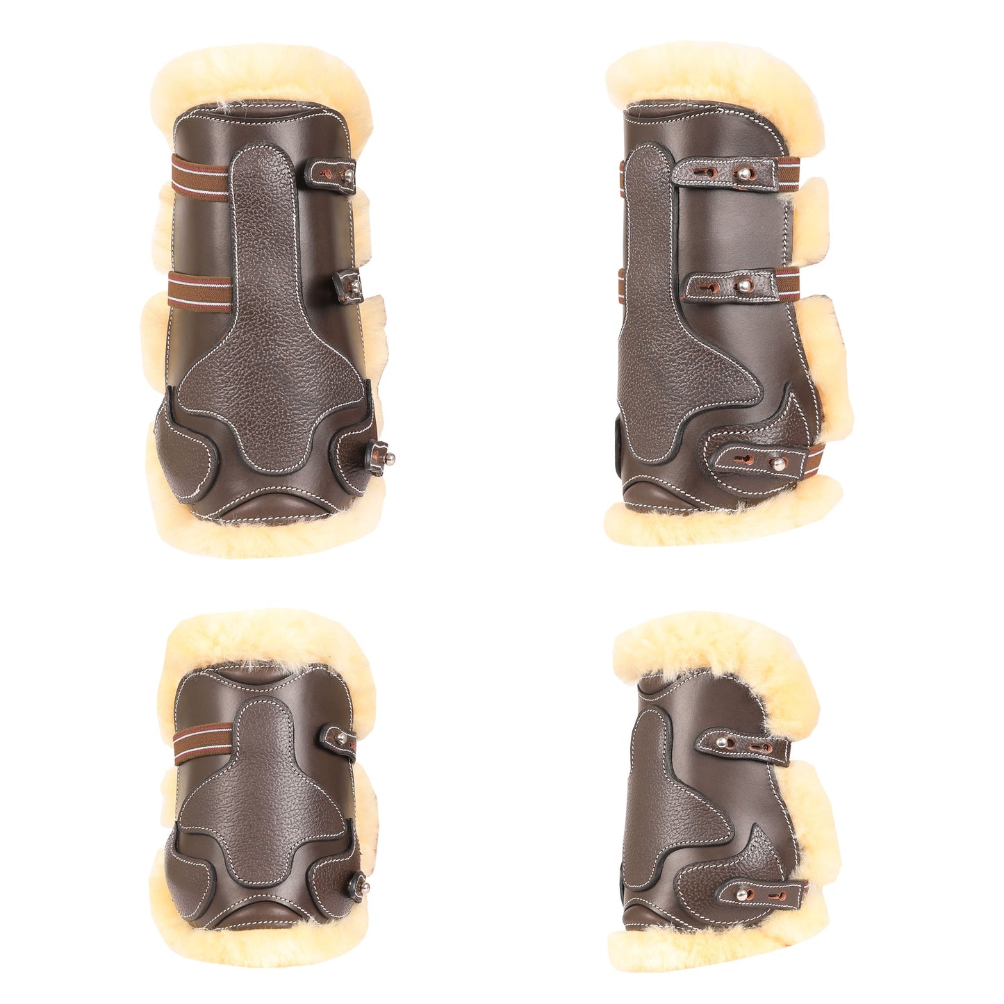 Bridles & Reins ExionPro Leather Horse Tendon Show Jump Boots - 404