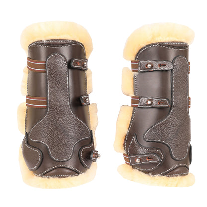 Bridles & Reins ExionPro Leather Horse Tendon Show Jump Boots - 404