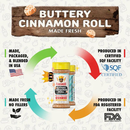 Flavor God Buttery Cinnamon Roll Topper
