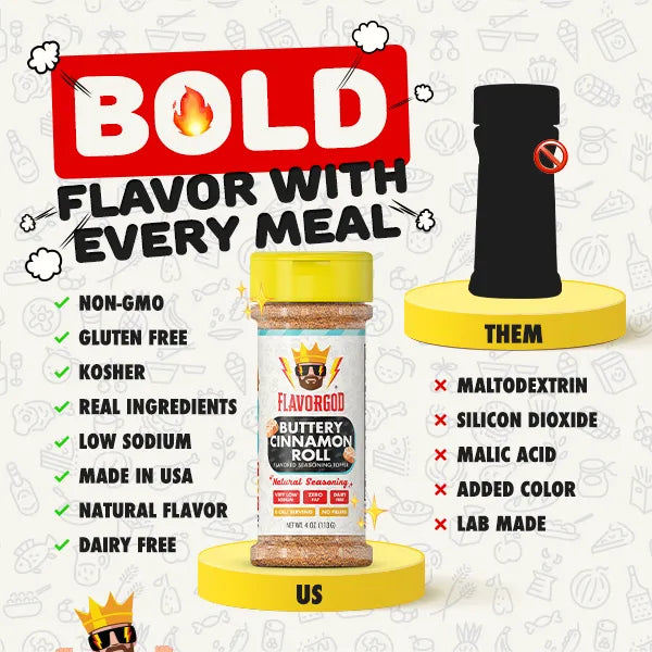 Flavor God Buttery Cinnamon Roll Topper