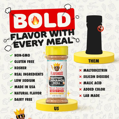 Flavor God Buttery Cinnamon Roll Topper