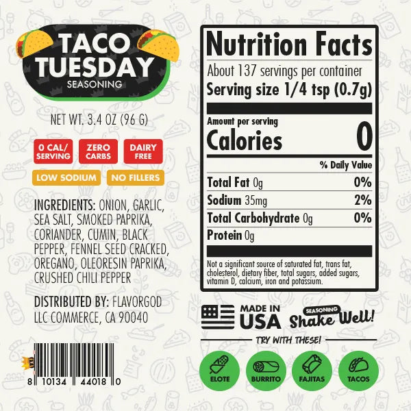 Flavor God Taco Tuesday Seasoning