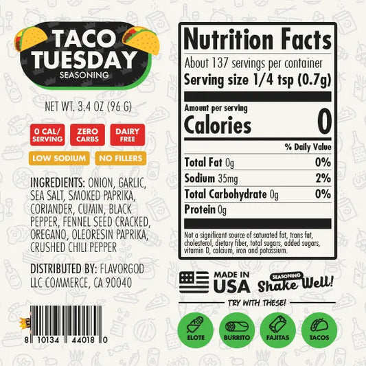 Flavor God Taco Tuesday Seasoning