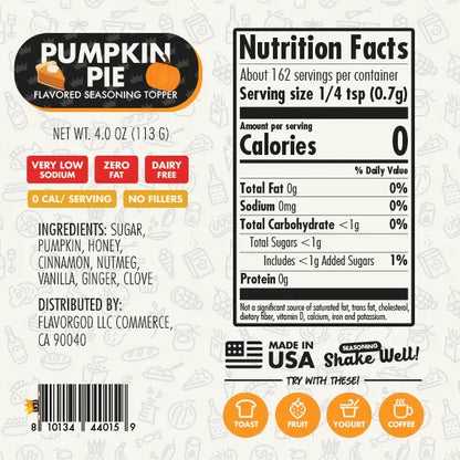 Flavor God Pumpkin Pie Topper