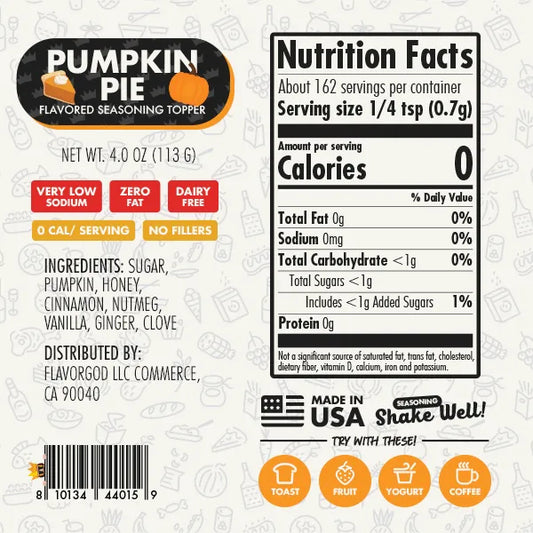 Flavor God Pumpkin Pie Topper
