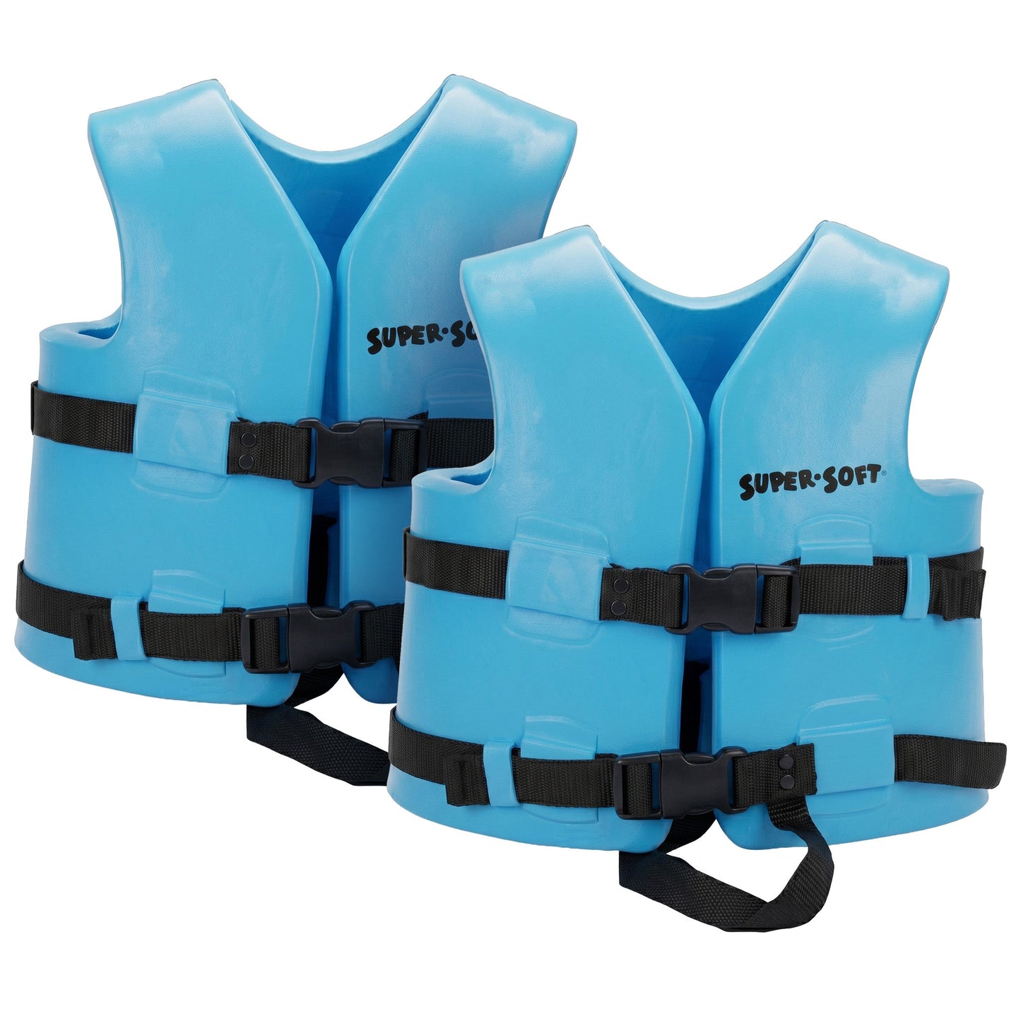 TRC Recreation Super Soft Child Life Jacket Safety Vest, Medium, 2 Pack, Blue