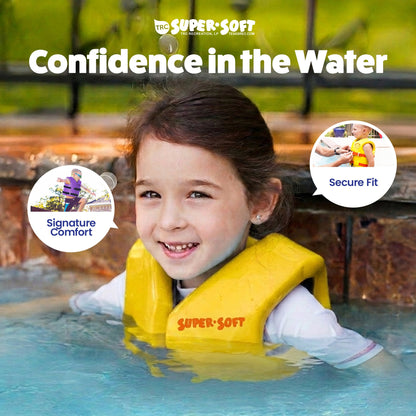 TRC Recreation Super Soft Child Life Jacket Safety Vest, X Small, 2 Pack, Yellow