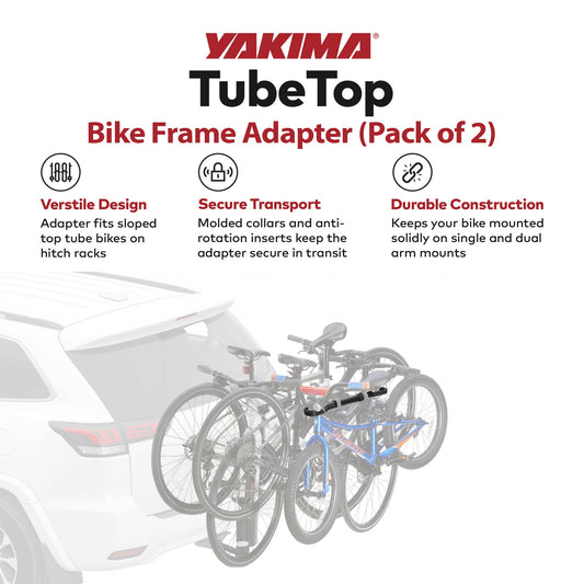 Yakima TubeTop Hitch Mounted Bike Rack with Seat Post Mounting Type, 2 Pack