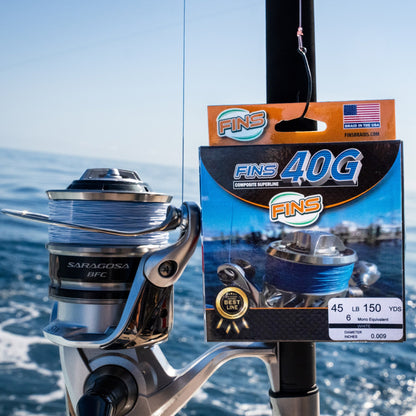 FINS Fishing 40G Fishing Braid 5-50lb.