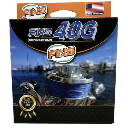 FINS Fishing 40G Fishing Braid 5-50lb.