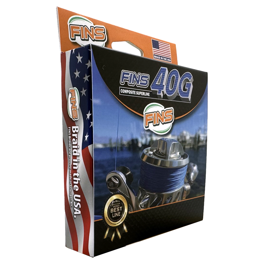 FINS Fishing 40G Fishing Braid 65-100 lb.
