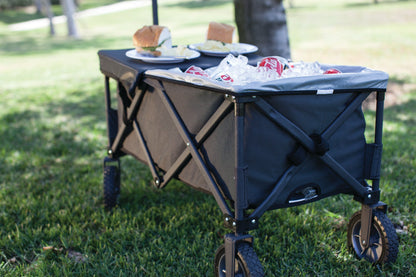Picnic Time Adventure Wagon Elite Portable Utility Wagon with Table & Liner