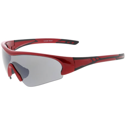 zeroUV TR-90 Performance Wrap Around Half Frame Sunglasses C798