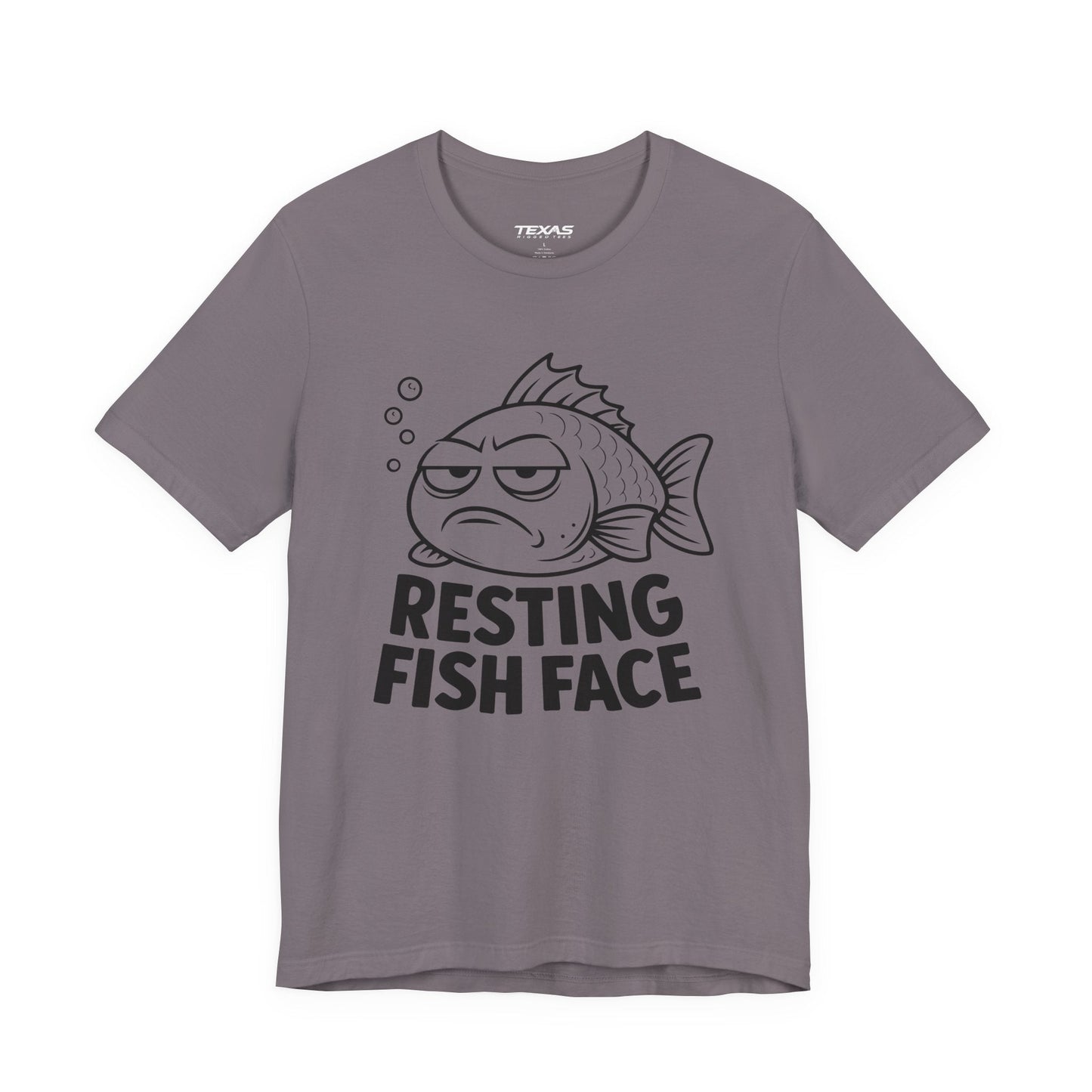 Texas Rigged Tees Resting Fish Face — Unisex Cotton Tee