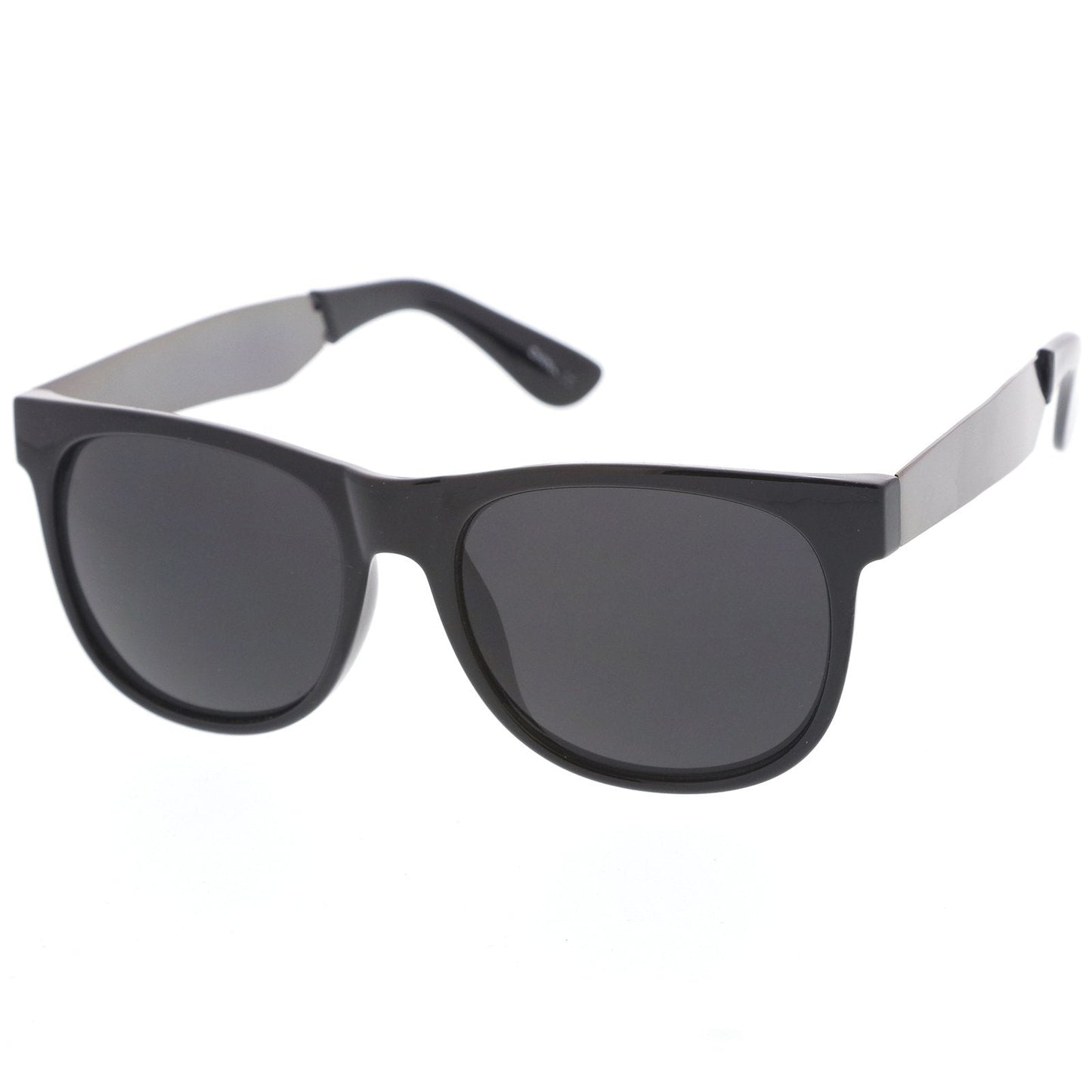 zeroUV Trendy Indie Hipster Super Retro Metal Arm Horned Rim Sunglasses 8687