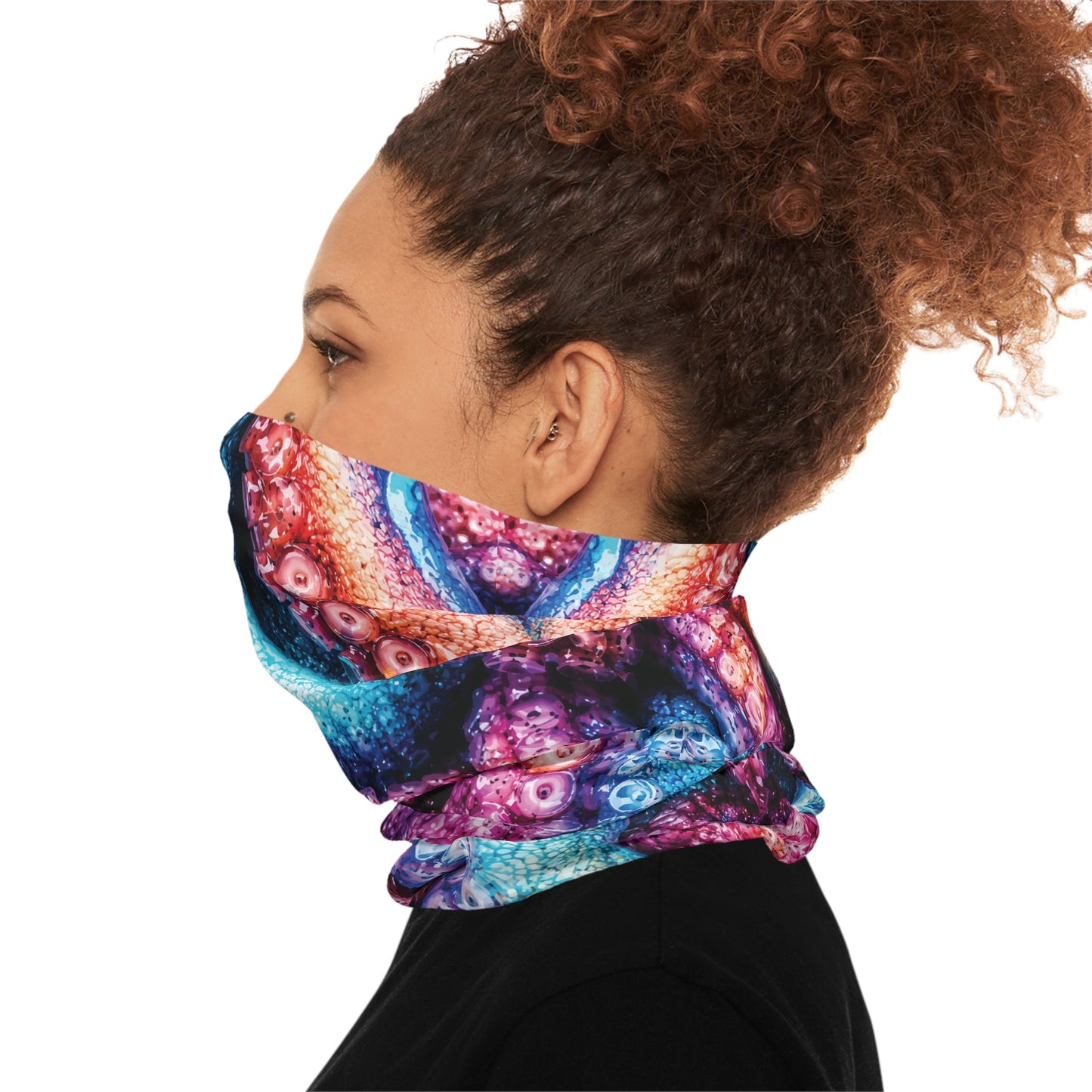 Texas Rigged Tees Colorful Octopus — Unisex Neck Gaiter (SPF 50+)