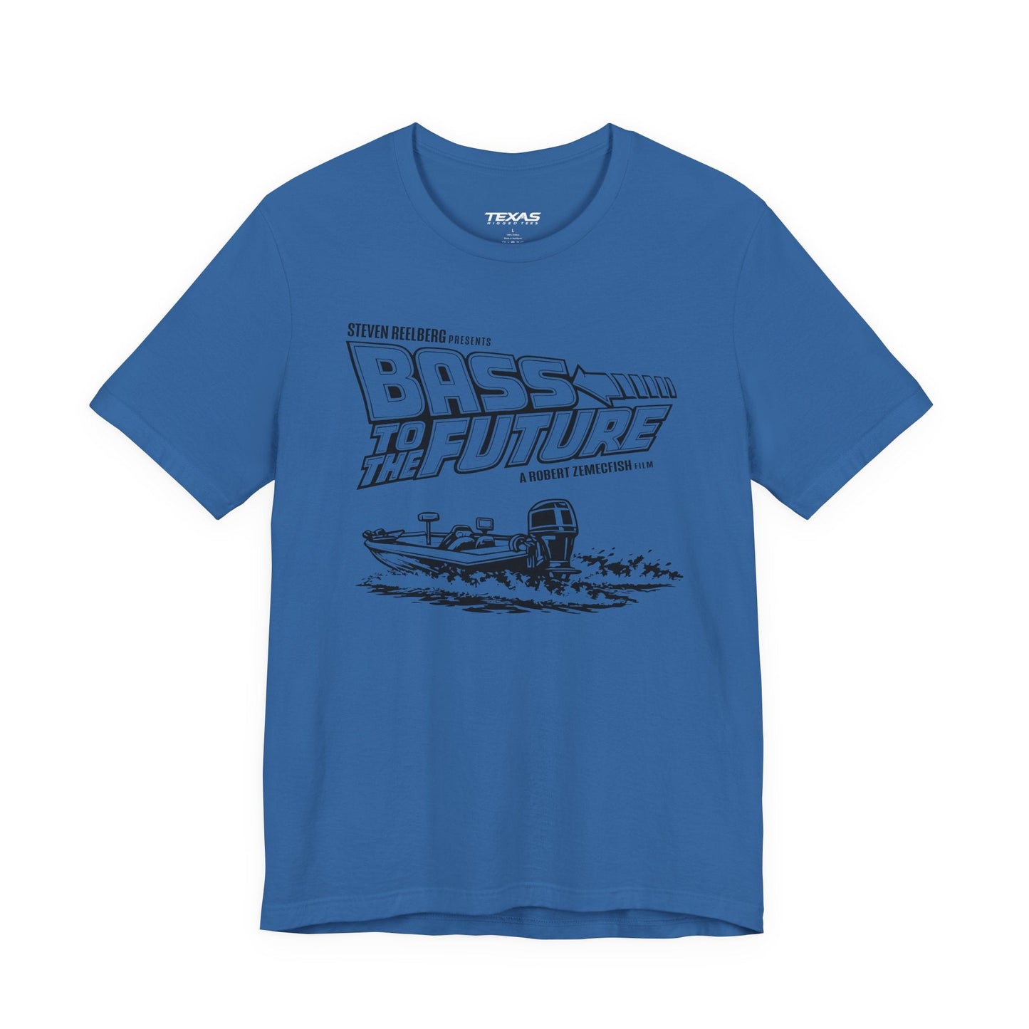 Texas Rigged Tees Bass to the Future — Unisex Cotton Tee