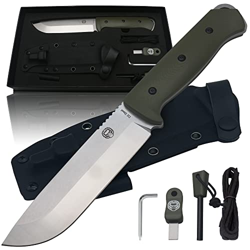 Holtzman's Gorilla Survival The Bushwhacker D2 Steel Bushcraft Survival Knife Gift Set (Selection)