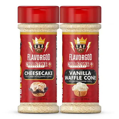 Flavor God Cold Stone Combo - Cheesecake + Vanilla Waffle Cone