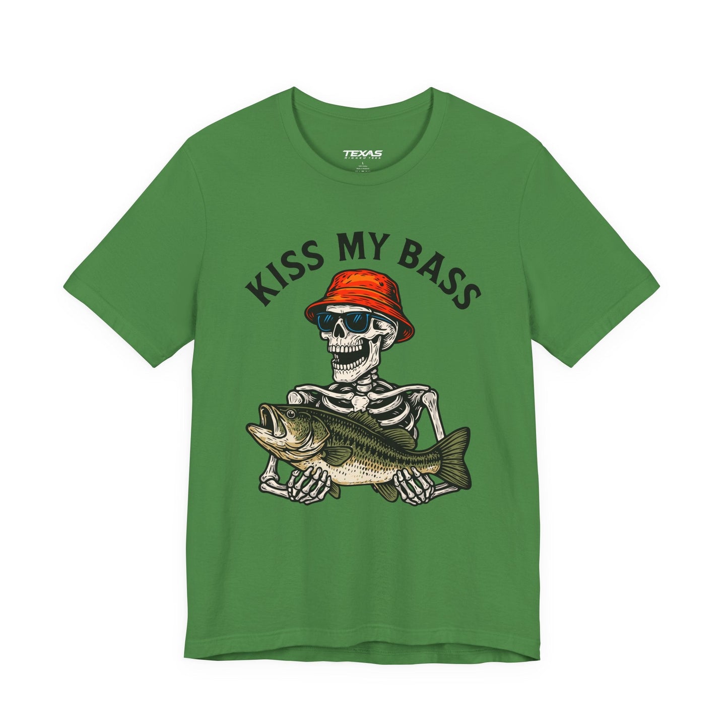 Texas Rigged Tees Kiss My Bass — Unisex Cotton Tee