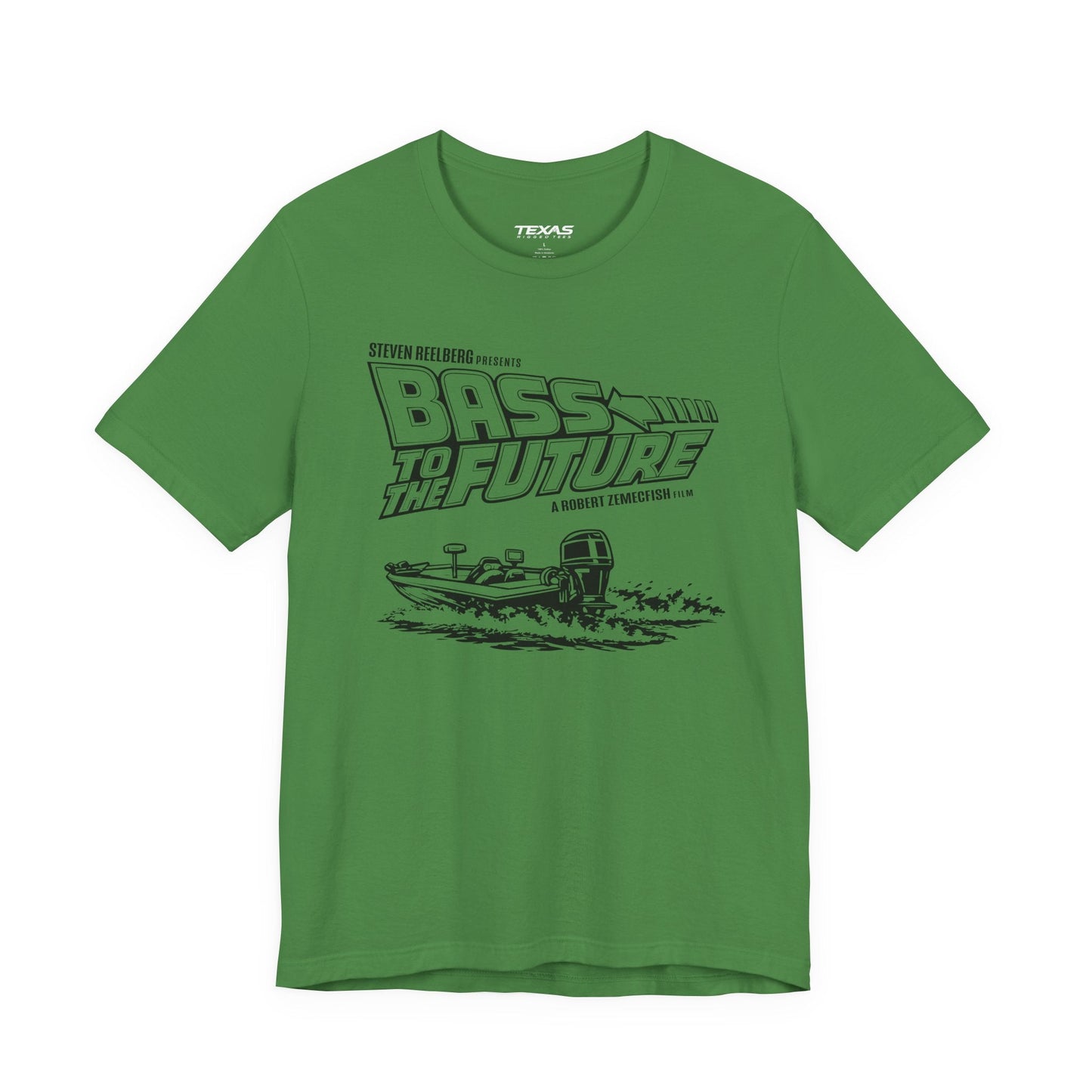Texas Rigged Tees Bass to the Future — Unisex Cotton Tee