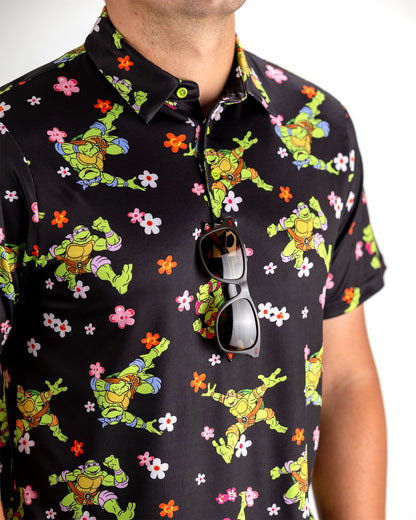 Pins and Aces TMNT - Turtle Flower Power