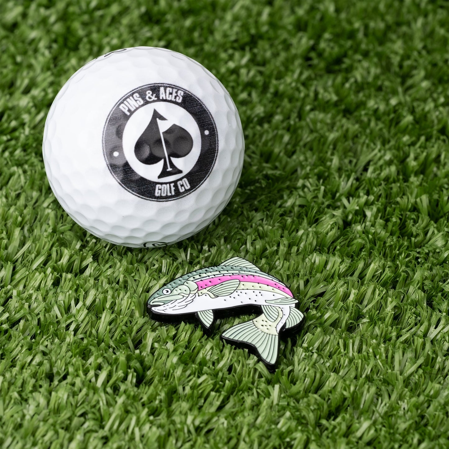 Pins and Aces Trout Ball Marker