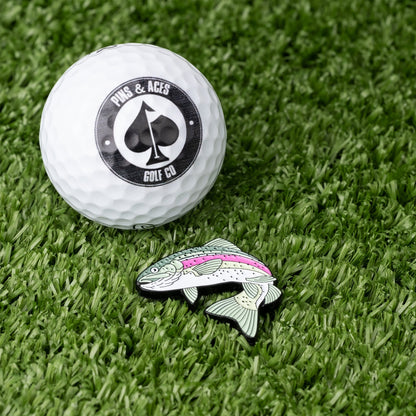 Pins and Aces Trout Ball Marker