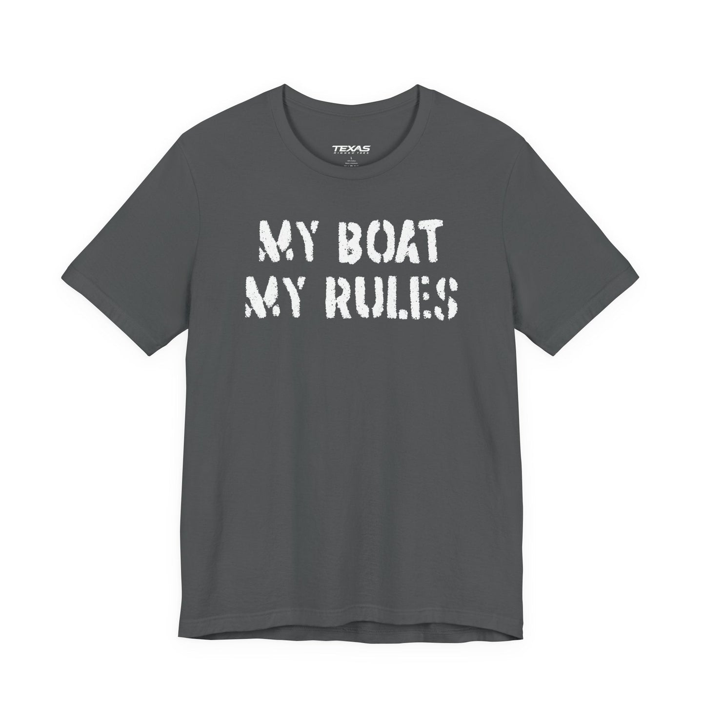 Texas Rigged Tees My Boat My Rules — Unisex Cotton Tee