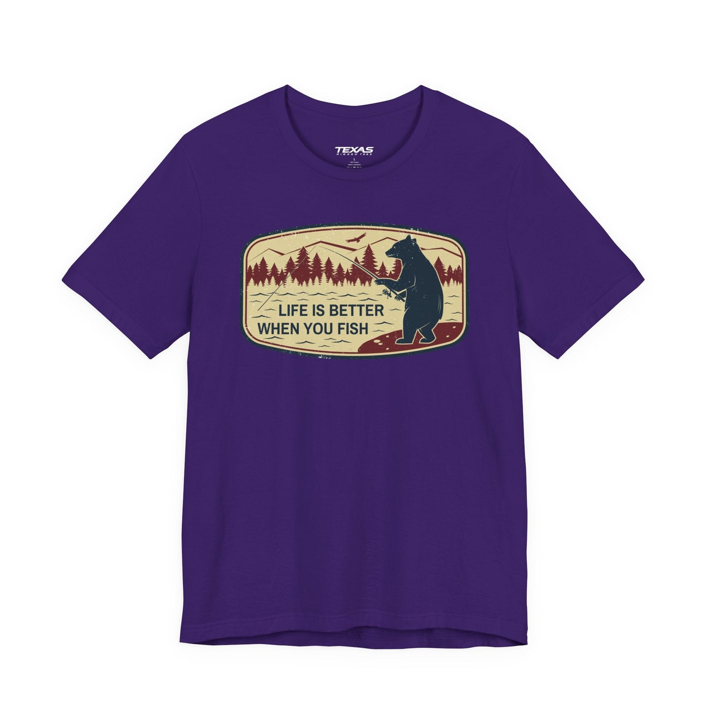 Texas Rigged Tees Life Is Better When You Fish — Unisex Cotton Tee