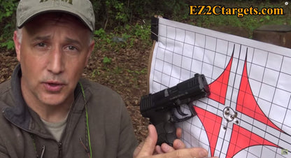 EZ2C Targets #10: Rifle Scope Sight in Paper Target 11”x17” USA MADE