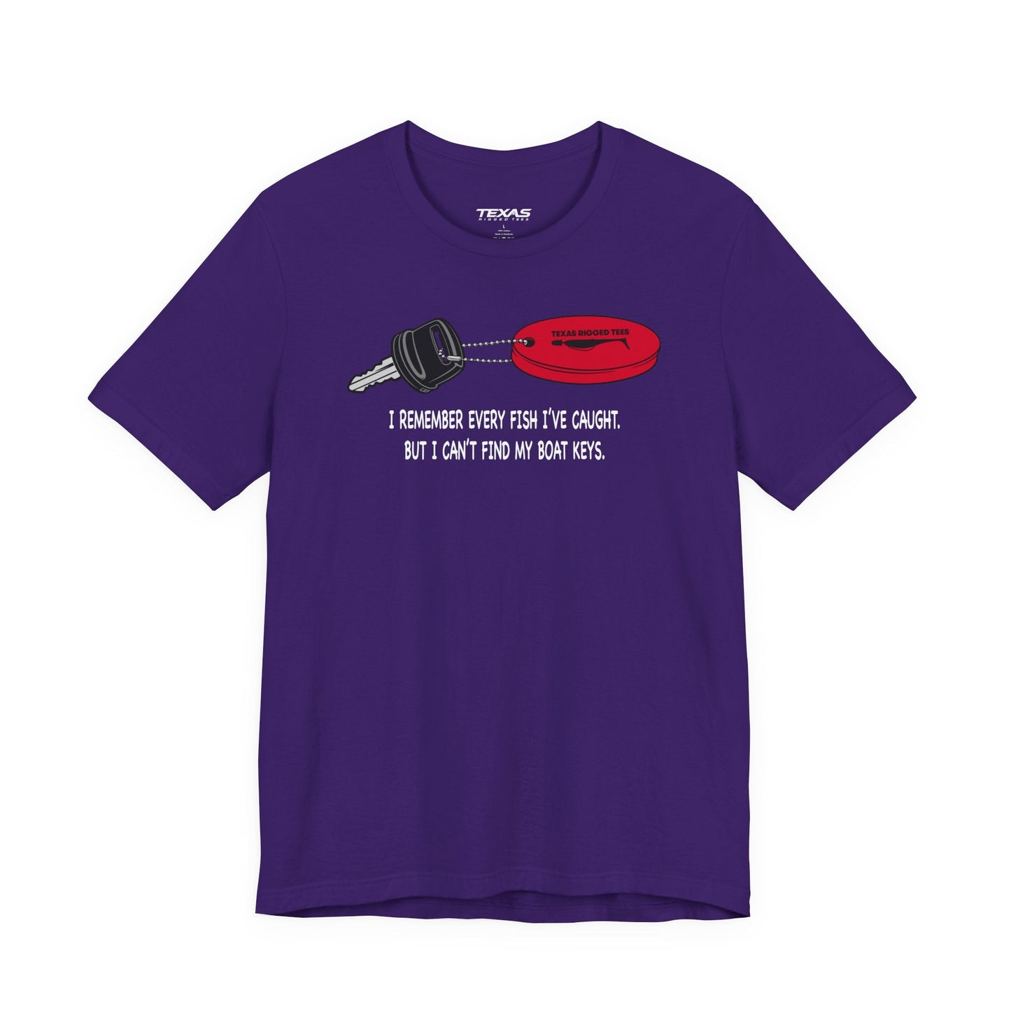 Texas Rigged Tees I Remember Every Fish I’ve Caught — Unisex Cotton Tee