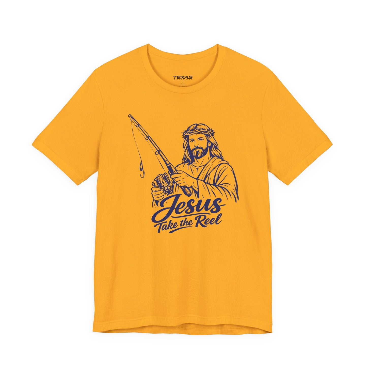 Texas Rigged Tees Jesus Take the Reel — Unisex Cotton Tee