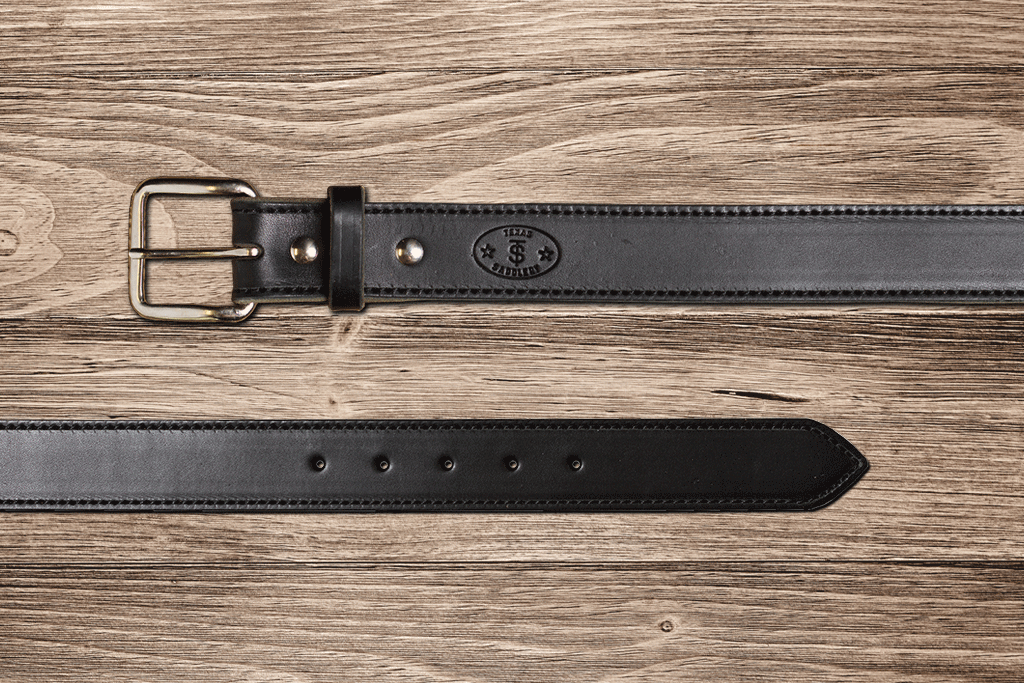 Texas Saddlery Black Latigo Belt