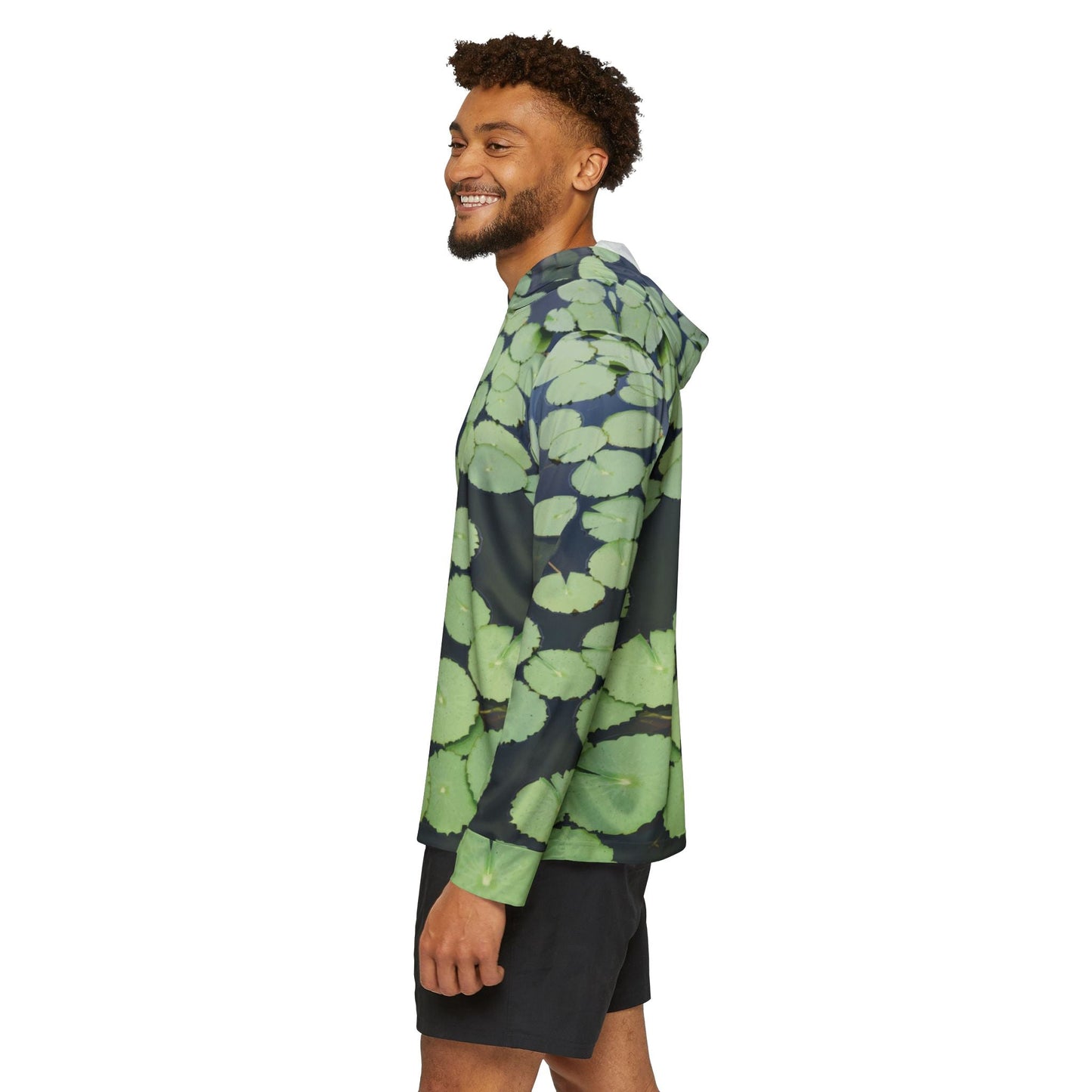 Texas Rigged Tees Lily Pads — Unisex Fishing Pullover Hoodie (SPF 50+)
