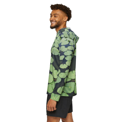 Texas Rigged Tees Lily Pads — Unisex Fishing Pullover Hoodie (SPF 50+)