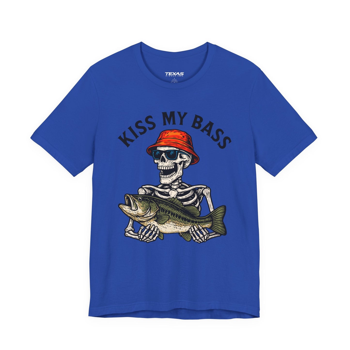 Texas Rigged Tees Kiss My Bass — Unisex Cotton Tee