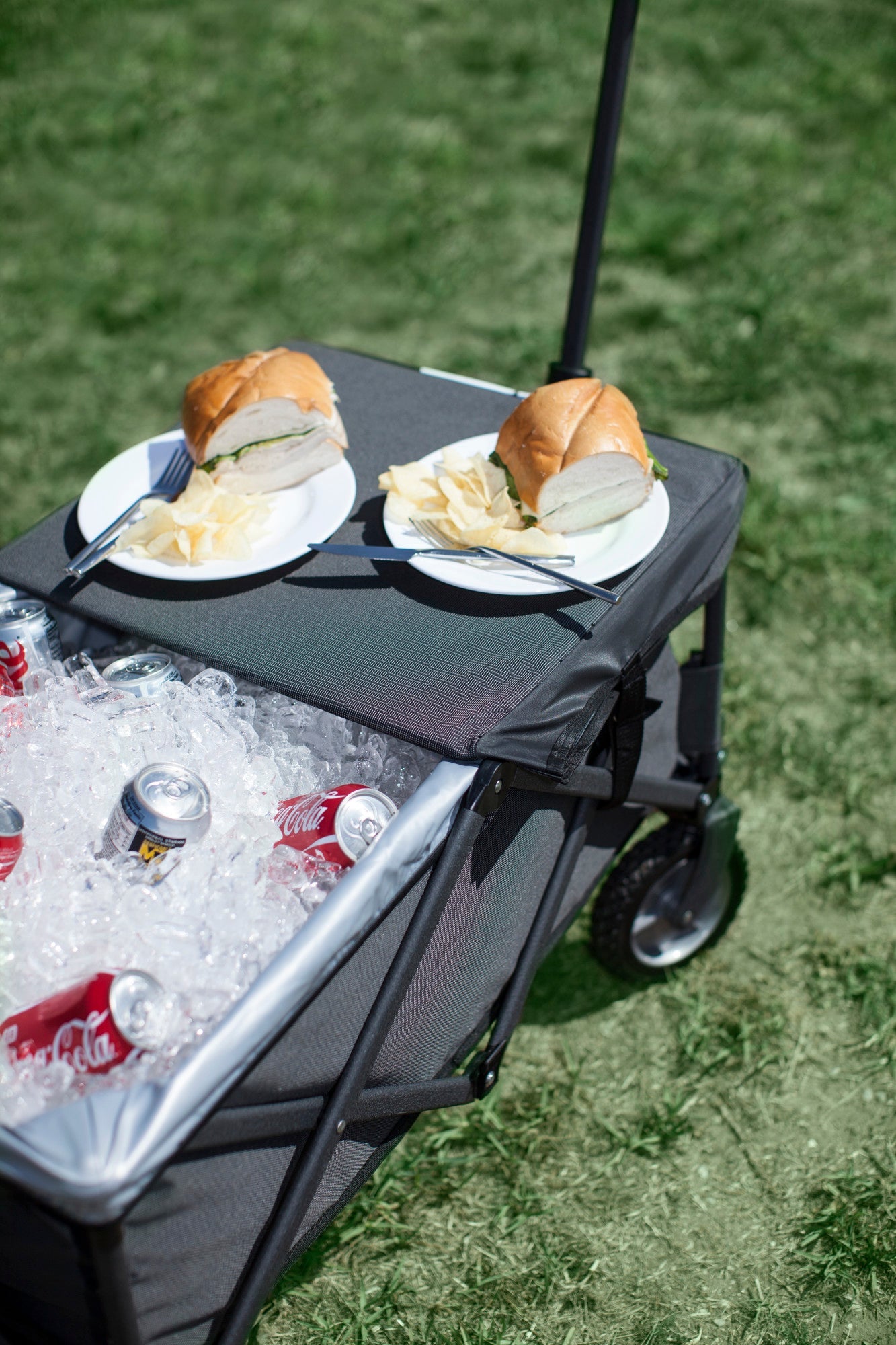 Picnic Time Adventure Wagon Elite Portable Utility Wagon with Table & Liner