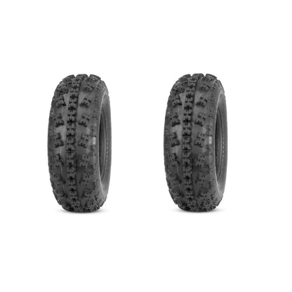 Lionparts Powersports (Pair) 2 Quadboss Sport ATV Front Tires 21X7X10 21X7-10 4 PLY QBT734