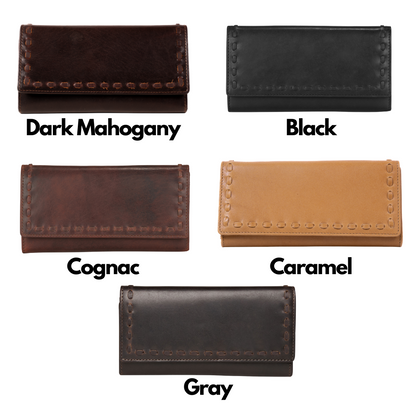 Hope RFID Leather Laced Wallet by Lady Conceal