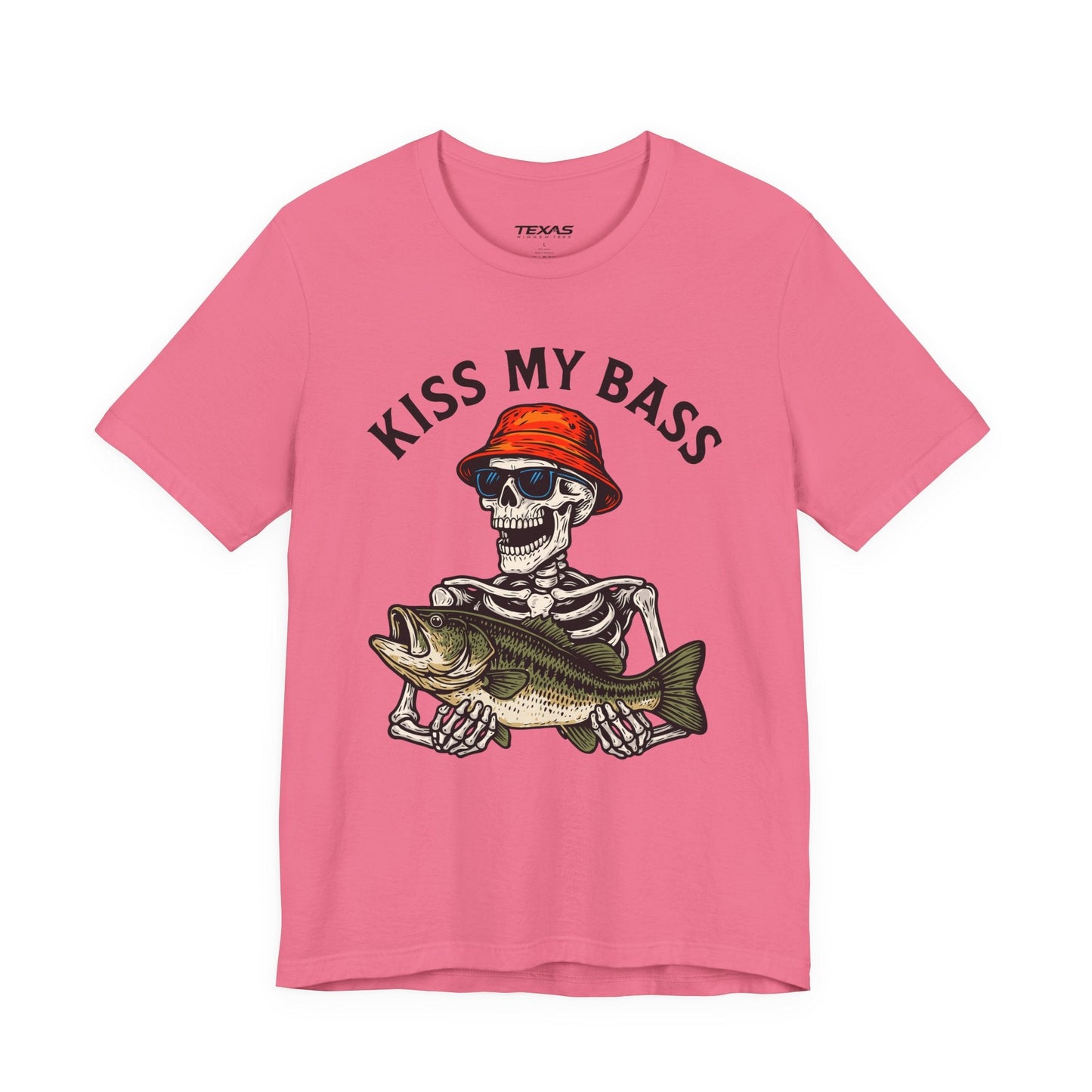 Texas Rigged Tees Kiss My Bass — Unisex Cotton Tee