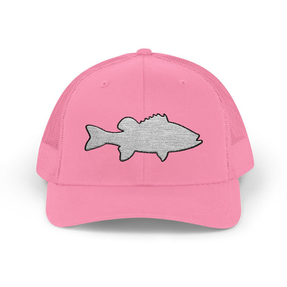 Texas Rigged Tees Bass Silhouette — Embroidered Baseball Cap