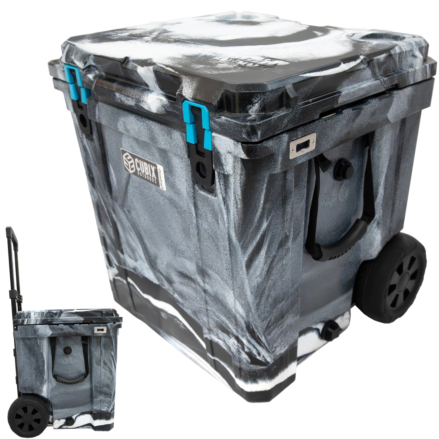 Cubix Outdoors 46 Quart Rotomolded Cooler With Wheels - QuadraX