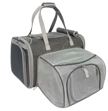 Mr. Peanut's Gold Series Big Apple XL Size Airline Compliant Expandable Pet Carrier