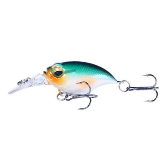 Just Lures Fishing Mini Crankbait  (0 - 3') - Green White