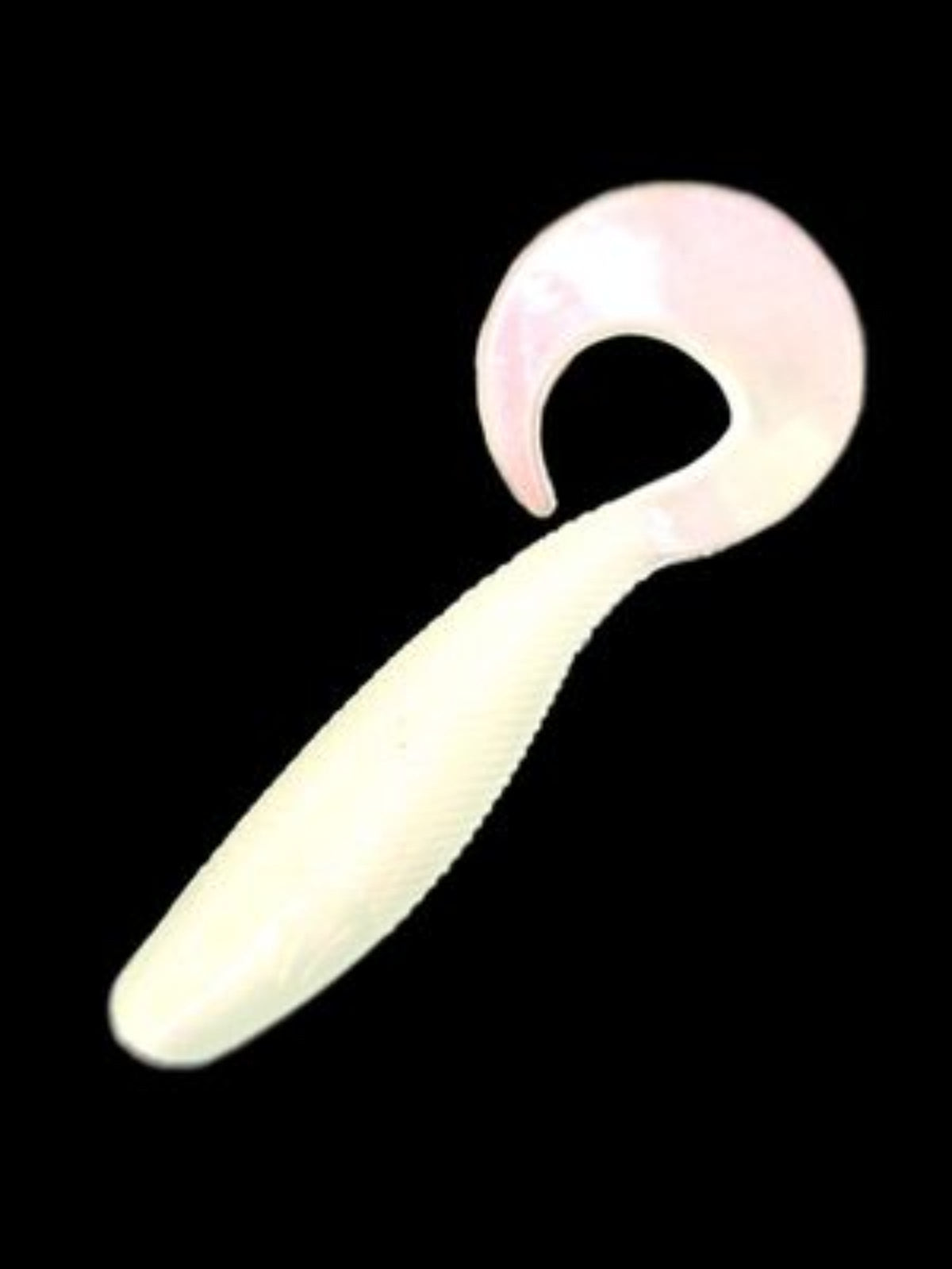 Just Lures Fishing Shad Grub 2.5" - Pearl