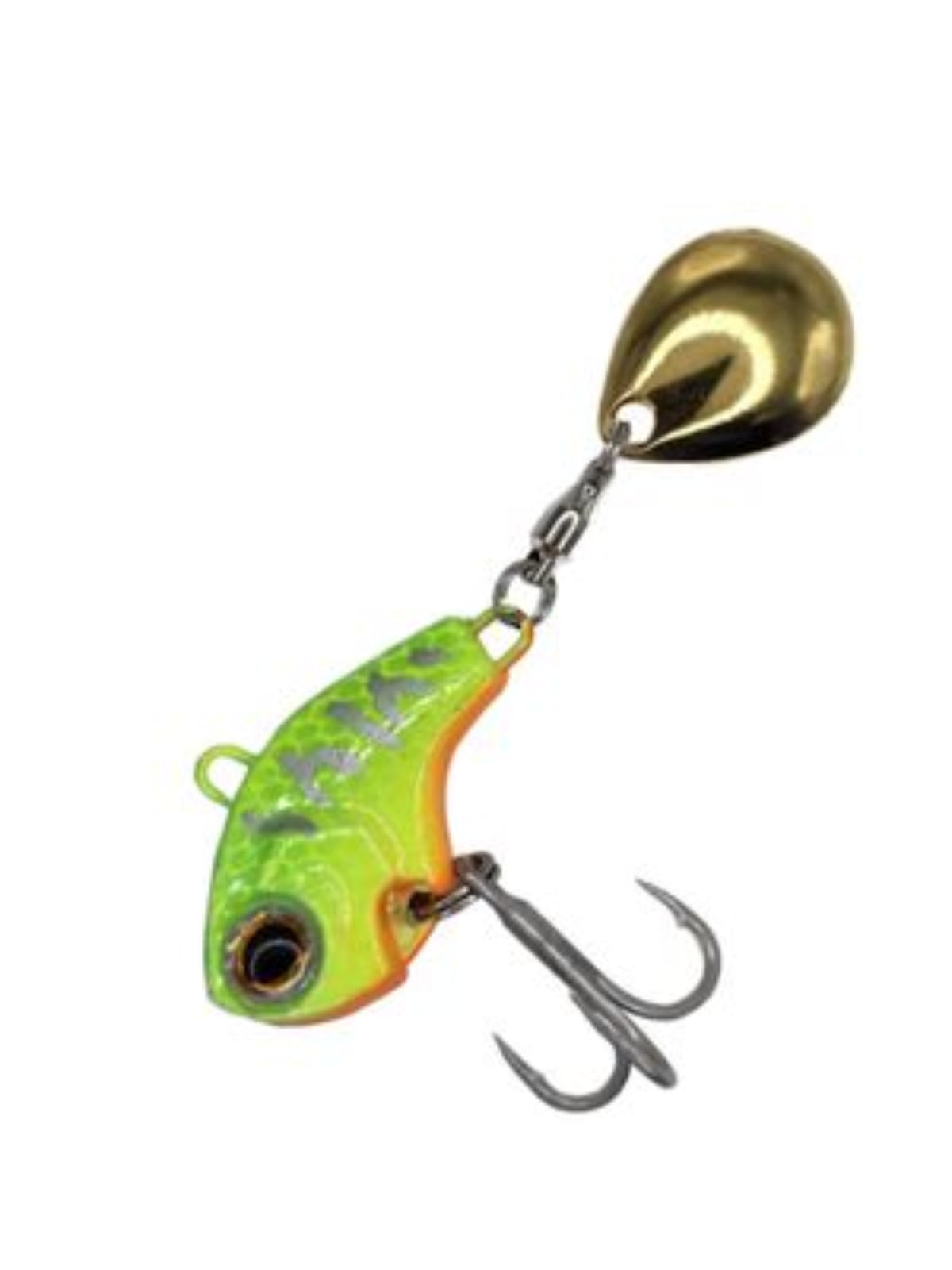 Just Lures Fishing Tail Spin  - Green Back Chartreuse