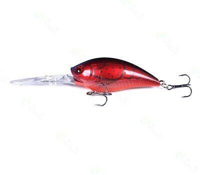 Just Lures Fishing Deep Diver Crankbait (12'+) - Red Craw